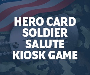 Hero Card Soldier Salute Kiosk Game
