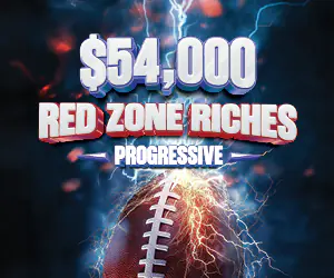 $54,000 Red Zone Riches Progressive